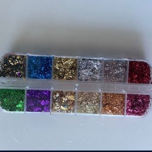12 nail art glitter pack